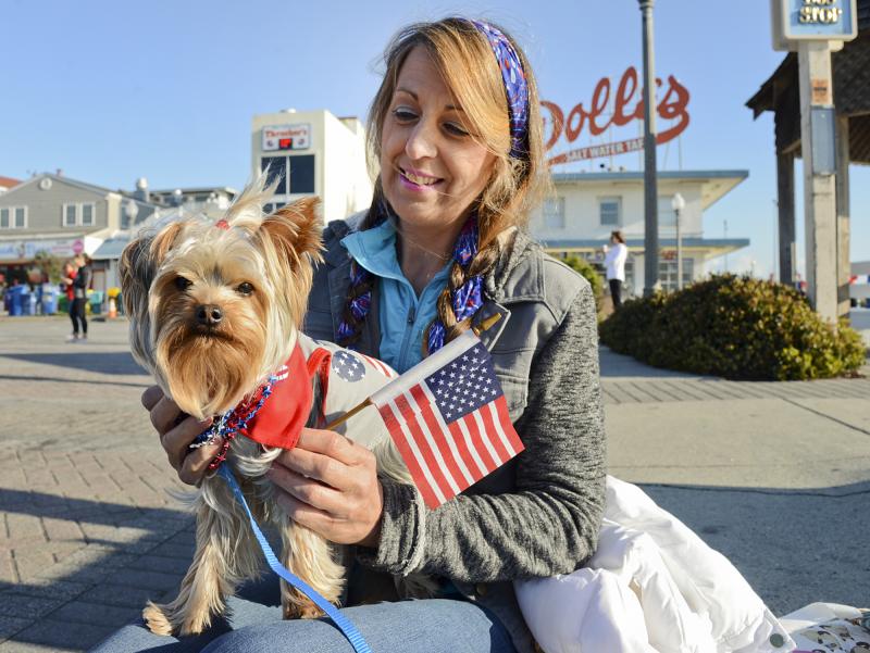 Erika Caldwell and Jesse James are ready for action. Caldwell’s father is 30 years retired from the military, so she understands the sacrifice and says it’s an important cause to honor those who defend this country.